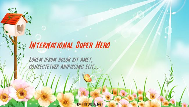 International Super Hero example